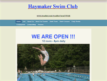 Tablet Screenshot of haymakerpool.org